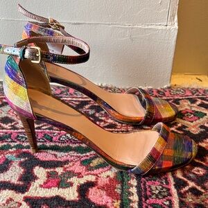 Stuart Weitzman Multicolor Strappy Heels
